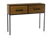 Mueble Recibidor Rustico Industrial 2 Cajones Serie Faranta