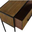 Mueble Recibidor Rustico Industrial 2 Cajones Serie Faranta