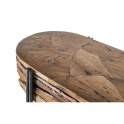 Mueble Recibidor Rustico Teca Acero Serie Aforest