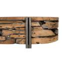 Mueble Recibidor Rustico Teca Acero Serie Aforest