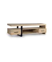 Mueble Televisión Moderno con 2 Cajones Mango Arestane