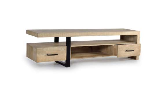 Mueble Televisión Moderno con 2 Cajones Mango Arestane