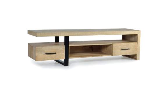 Mueble Televisión Moderno con 2 Cajones Mango Arestane