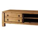 Mueble Television 2 Cajones 2 Estantes en Pino Rustico