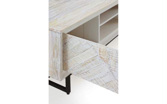 Mueble Television 2 Puertas Mango Patinado Serie Atilant