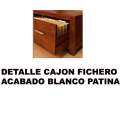 Mueble Television 4 Cajones Blanco Patinado Serie Elisean