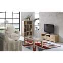 Mueble Television 4 Cajones Blanco Patinado Serie Elisean