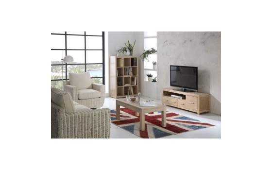 Mueble Television 4 Cajones Blanco Patinado Serie Elisean