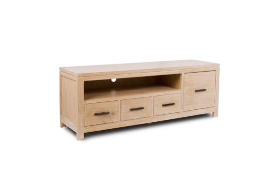 Mueble Television 4 Cajones Blanco Patinado Serie Elisean