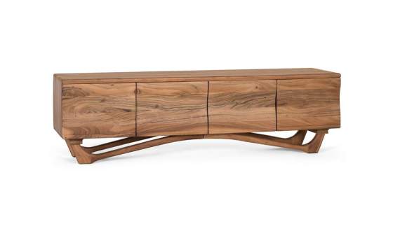 Mueble Television 4 Puertas Madera de Acacia Serie Natild