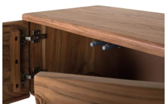 Mueble Television 4 Puertas Madera de Acacia Serie Natild