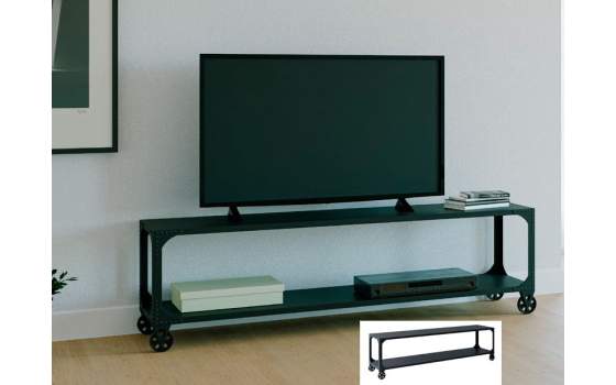 Mueble Television Bajo en Chapa Acero Serie Dustriasl