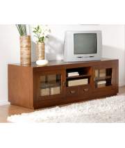 Mueble Television Colonial 2 Puertas 2 Cajones y Estantes