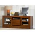 Mueble Television Colonial 2 Puertas Correderas 2 Cajones Grande