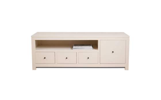 Mueble Television Colonial Color Blanco Ivory