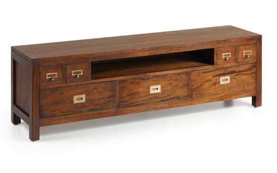 Mueble Television Colonial Flamingo 7 Cajones