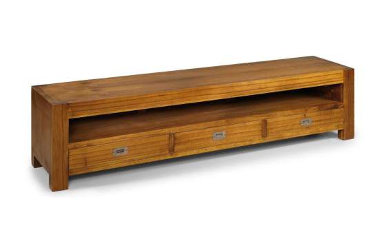 Mueble Television Colonial Star Largo 3 Cajones 1 Hueco