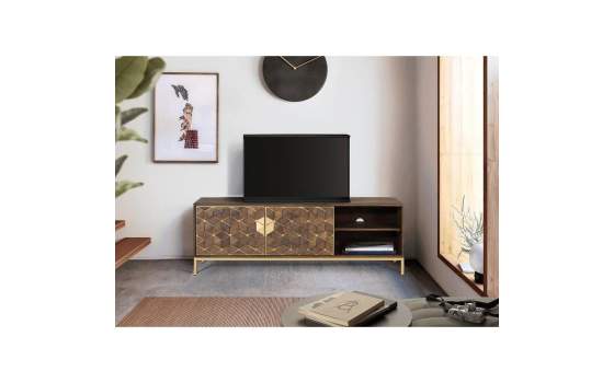 Mueble Television Diseño Actual 2 Puertas Serie Ariast