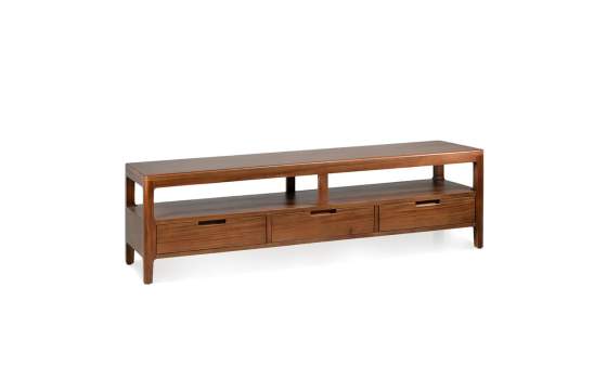 Mueble Television Estilo Colonial con 3 Cajones Serie Oporto