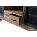 Mueble Television Industrial 2 Puertas 2 Cajones Serie Aixado