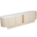 Mueble Television Moderno Blanco 4 Puertas Serie Aisain