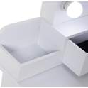Mueble Tocador Blanco con Taburete y Luz Led Serie Aringer