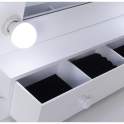 Mueble Tocador Blanco con Taburete y Luz Led Serie Aringer