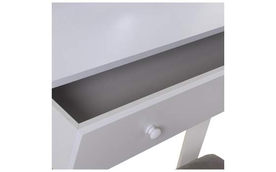 Mueble Tocador Blanco con Taburete y Luz Led Serie Aringer