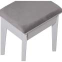 Mueble Tocador Blanco con Taburete y Luz Led Serie Aringer
