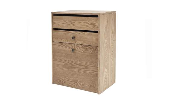 Mueble Tocador con Espejo y Banco Color Fresno - Serie Aloigny