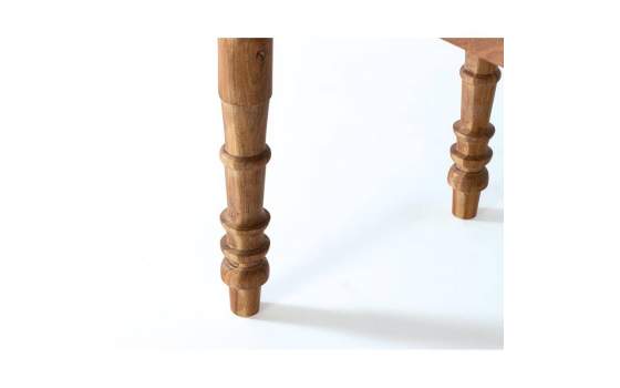 Mueble Tocador Madera Acacia Clasico Avellana Serie Deriast