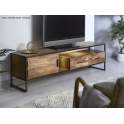 Mueble TV 1 Puerta 2 Cajones Con Led Serie Artama