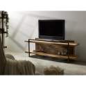 Mueble TV 2 Baldas Madera Reciclada Metal Serie Venatici