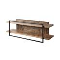 Mueble TV 2 Baldas Madera Reciclada Metal Serie Venatici
