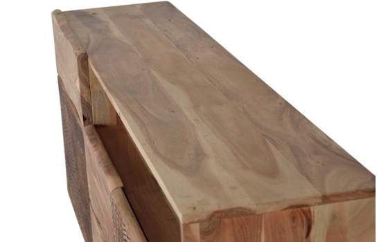 Mueble TV 2 Cajones 2 Puertas Talladas Decoradas Serie Alvird