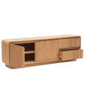 Mueble TV 2 Cajones 2 Puertas Teca Natural Serie Eyre