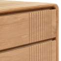 Mueble TV 2 Cajones 2 Puertas Teca Natural Serie Eyre