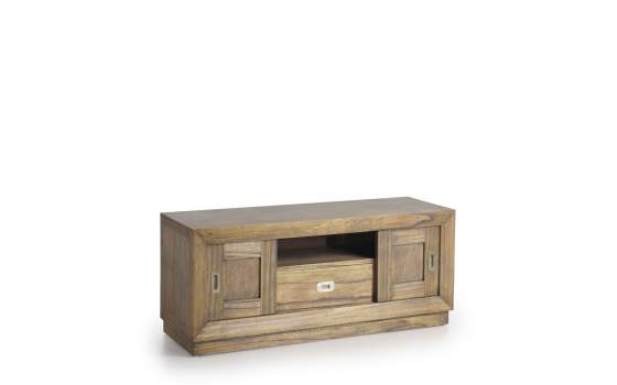 Mueble TV 2 Puertas 1 Cajon Colonial Serie Merapi