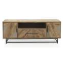 Mueble TV 2 Puertas 1 Cajon Estilo Industrial Serie Aheya