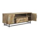 Mueble TV 2 Puertas 1 Cajon Estilo Industrial Serie Aheya