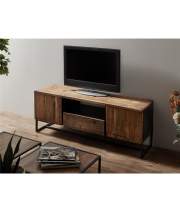 Mueble TV 2 Puertas 1 Cajon Madera Reciclada Metal Lacerta