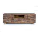 Mueble TV 2 Puertas 1 Cajon Madera Reciclada Serie Ratrasa