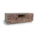 Mueble TV 2 Puertas 1 Cajon Madera Reciclada Serie Ratrasa