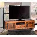 Mueble TV 2 Puertas 1 Cajon Vintage Colores Desgastados Artsas