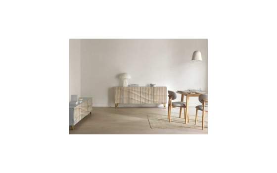 Mueble TV 2 Puertas 2 Cajones Patinado Blanco Aguazal