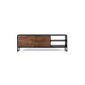 Mueble TV 2 Puertas Acanaladas Estilo Industrial Ariost