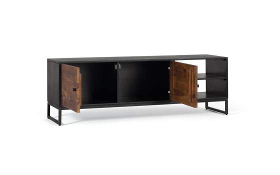 Mueble TV 2 Puertas Acanaladas Estilo Industrial Ariost