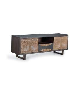 Mueble TV 2 Puertas Cajon Estilo Contemporaneo Serie Subaya