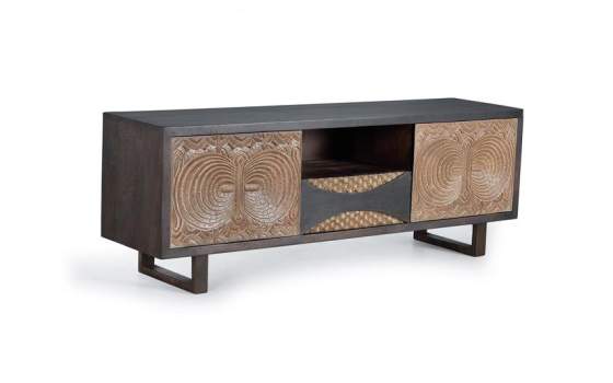 Mueble TV 2 Puertas Cajon Estilo Contemporaneo Serie Subaya