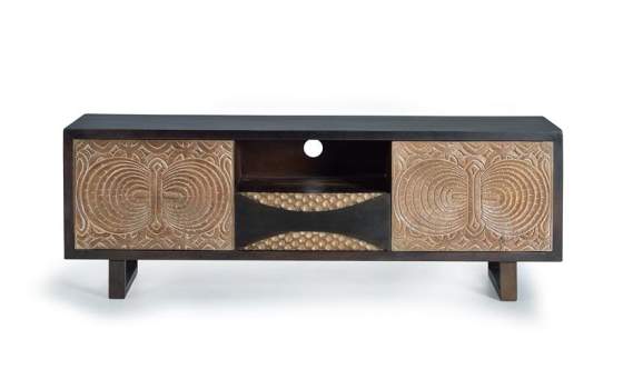 Mueble TV 2 Puertas Cajon Estilo Contemporaneo Serie Subaya